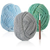 3 Skeins 3 Colors Polyester Yarn DIY-MB0002-06B-1