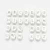 Tibetan Style Alloy Letter Slide Charms TIBEB-R067-AS-LF-1