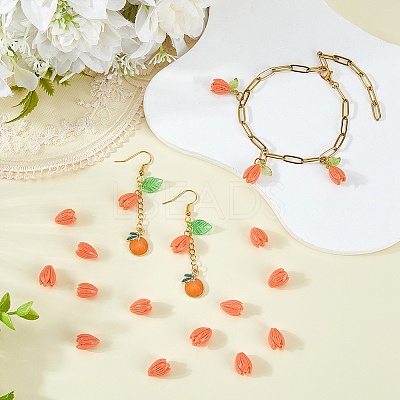 100Pcs Dyed Synthetic Coral Beads CORA-SC0001-19B-1