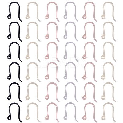 Plastic Earring Hooks KY-PH0007-07-WH-1