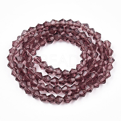 Bicone Glass Beads Strands EGLA-P016-4mm-03-1
