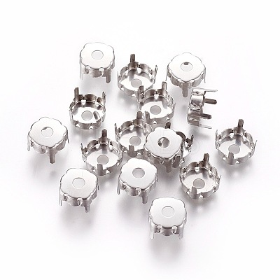 Non-Tarnish 201 Stainless Steel Sew on Prong Settings LS-STAS-L229-03B-1