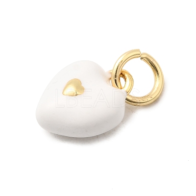 Brass Enamel Charms KK-A268-12G-04-1