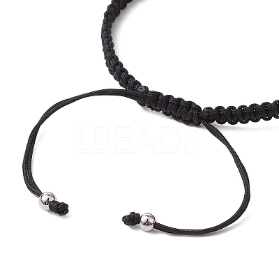 Cross Alloy Connector Charms Braided Bracelets BJEW-JB11067-01-1