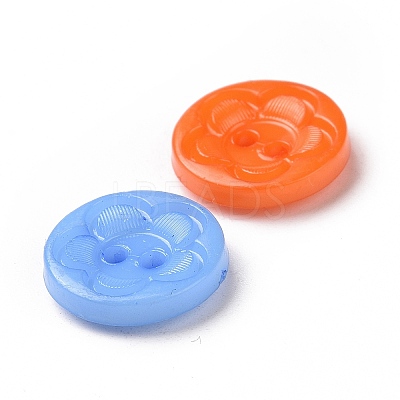 Acrylic Sewing Buttons for Clothes Design BUTT-E083-F-M-1