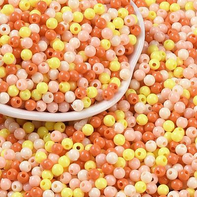 Opaque Acrylic Beads OACR-H118-07B-05-1