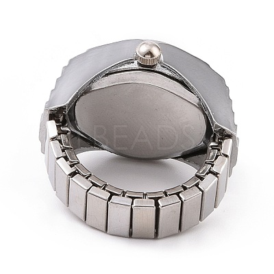 201 Stainless Steel Stretch Watchband Finger Ring Watches WACH-G018-03P-06-1