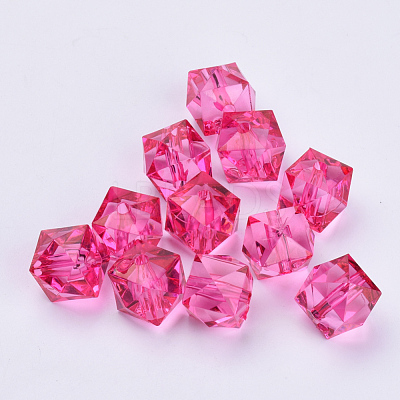 Transparent Acrylic Beads TACR-Q259-8mm-V08-1