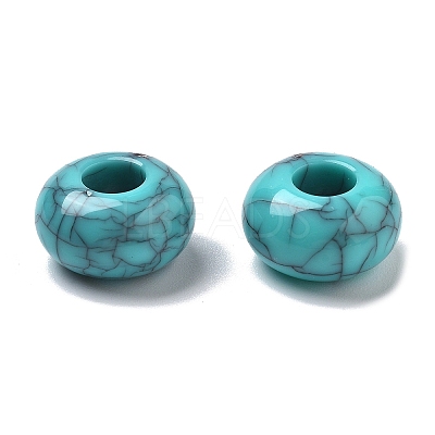 Two Tone Acrylic Beads OACR-S042-07C-1
