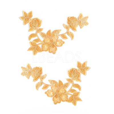 Computerized Embroidery Polyester Iron on/Sew on Patches DIY-WH0223-32-1