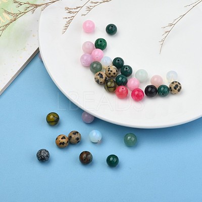 Natural & Synthetic Mixed Gemstone Beads G-MSMC007-29-1
