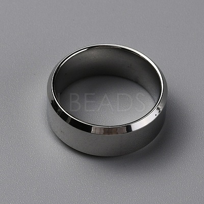 304 Stainless Steel Wide Band Finger Rings for Women Men RJEW-WH0009-12C-1