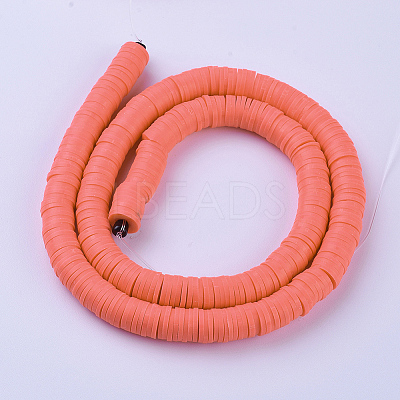 Handmade Polymer Clay Beads X-CLAY-R067-8.0mm-14-1