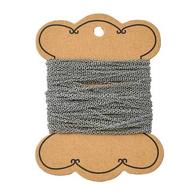 Tarnish Resistant 304 Stainless Steel Cable Chains CHS-O005-19B-1