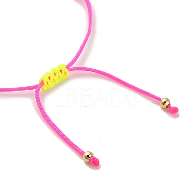 Cross & Glass Seed Braided Bead Bracelet KG3745-4-1