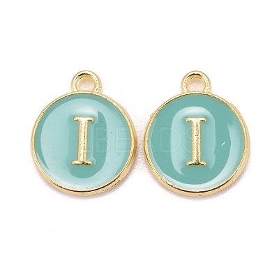 Golden Plated Alloy Enamel Charms ENAM-S118-05I-1