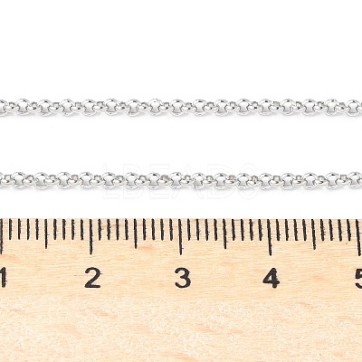 Tarnish Resistant 304 Stainless Steel Necklaces Unisex Rolo Chain Necklaces NJEW-507L-6-1