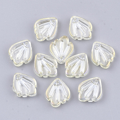 Electroplate Glass Pendants X-EGLA-T014-14E-1