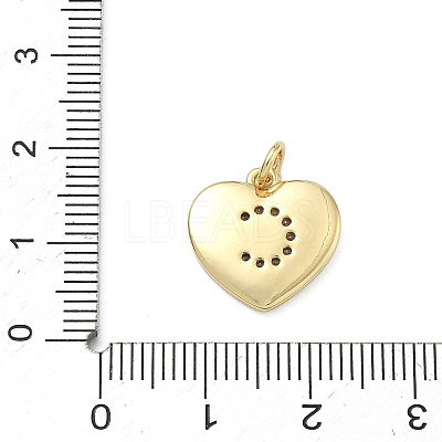 Brass Micro Pave Clear Cubic Zirconia Pendants KK-D229-01G-03-1