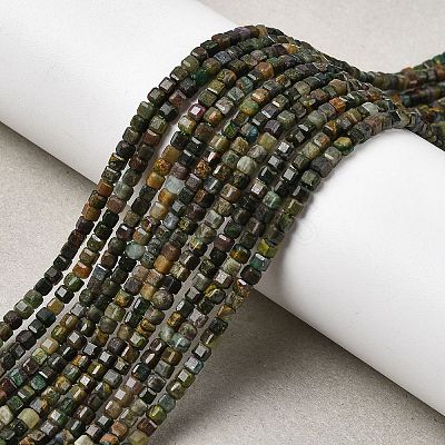 Natural Fuchsite Beads Strands G-RM241221-K7-1