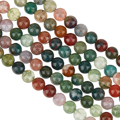 2 Strands Natural Indian Agate Beads Strands G-OC0005-65-1