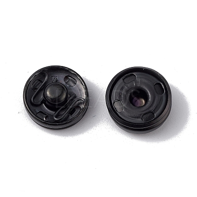 202 Stainless Steel Snap Buttons BUTT-I017-01B-EB-1
