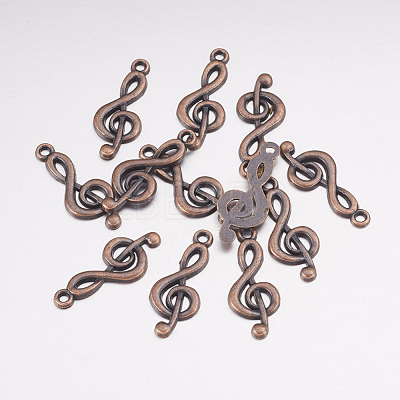 Treble Clef Pendants TIBEP-R315-R-FF-1