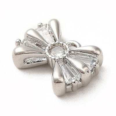 Brass Micro Pave Clear Cubic Zirconia Pendants LS-ZIRC-P113-03P-1
