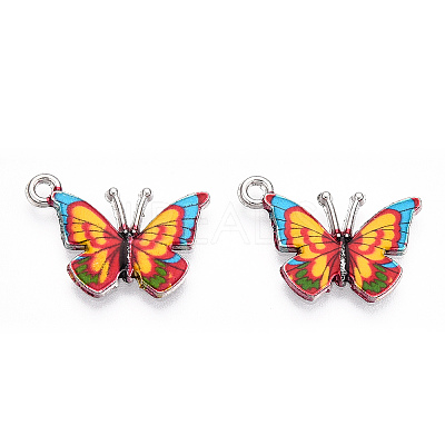 Printed Alloy Pendants PALLOY-R111-14F-1