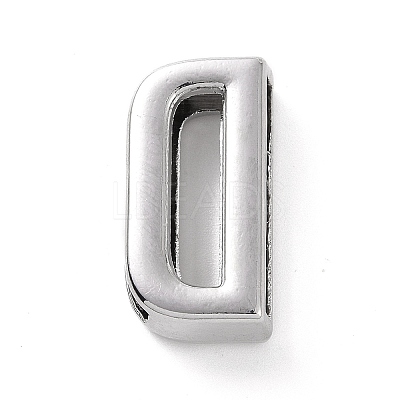 Alloy Letter Slide Charms FIND-A023-17D-1