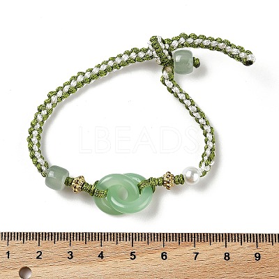 Resin Brainded Bead Bracelets BJEW-L701-03-1