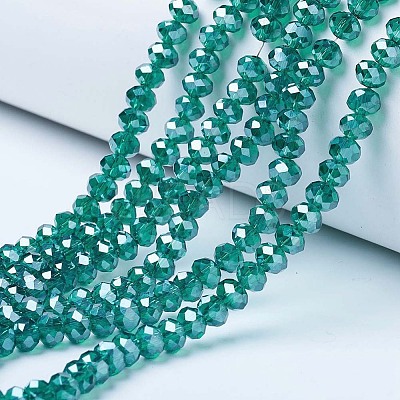 Electroplate Glass Beads Strands EGLA-A034-T8mm-A18-1
