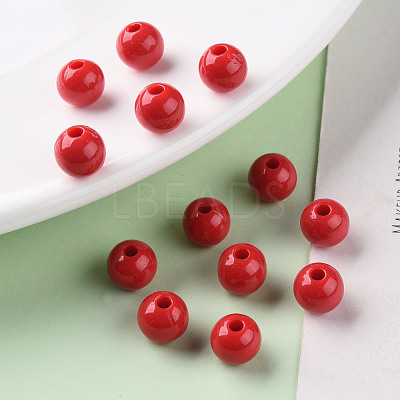 Opaque Acrylic Beads MACR-S370-C8mm-A14-1