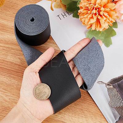 Flat Microfiber Imitation Leather Cord LC-WH0006-07D-01-1