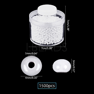 6/0 Ceylon Round Glass Seed Beads SEED-PH0009-05-1