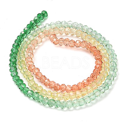 Transparent Painted Glass Beads Strands DGLA-A034-T2mm-A04-1