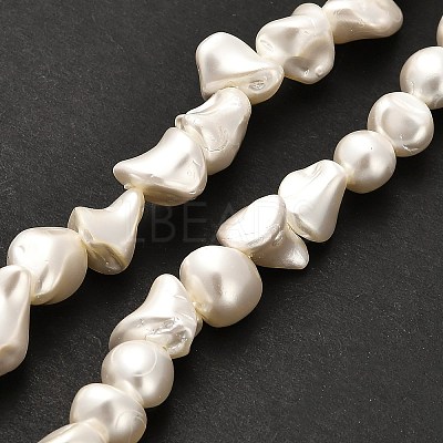 Electroplated Shell Pearl Beads Strands BSHE-C009-01A-1