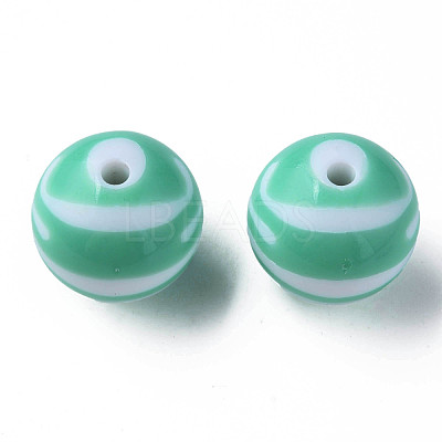 Opaque Striped Acrylic Beads MACR-S373-27C-11-1