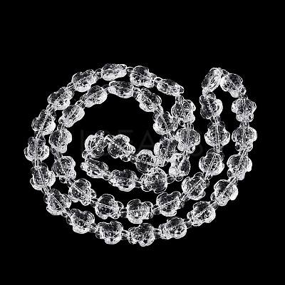 Transparent Glass Beads Strands DGLA-N021-02A-11-1