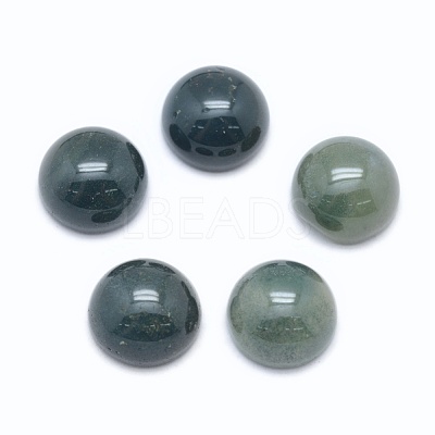 Natural Moss Agate Cabochons G-E492-H-26-1