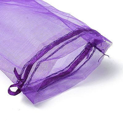 30Pcs 4 Styles Rectangle Organza Bags Jewellery Storage Pouches Wedding Favour Party Mesh Drawstring Gift OP-FS0001-01E-1