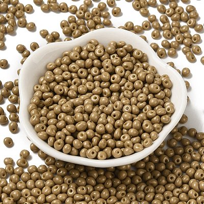 6/0 Opaque Baking Paint Glass Seed Beads X1-SEED-M012-02A-16-1