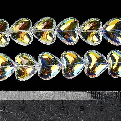 Electroplate Glass Beads Strands EGLA-B008-01A-AB02-1
