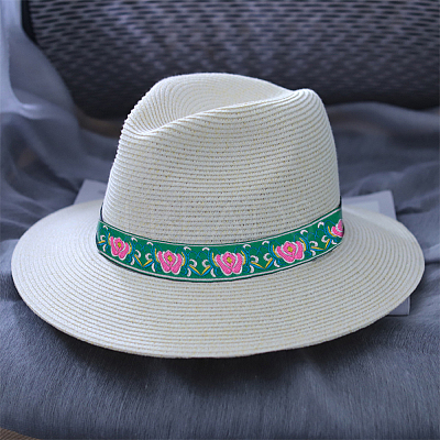 Ethnic Style Polyester Ribbon OCOR-WH0047-38D-1