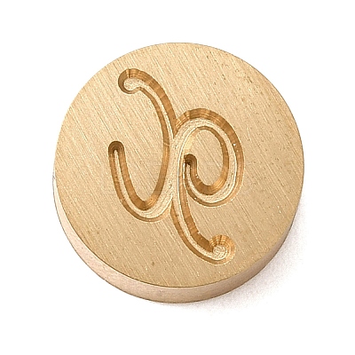 Golden Tone Brass Letter Stamps KK-R005-01X-1