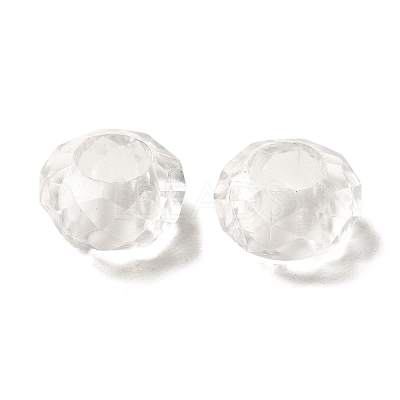 Transparent Acrylic European Beads TACR-G048-09-1