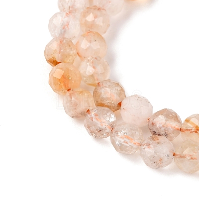 Natural Citrine(Heated) Beads Strands G-G155-B03-02-1