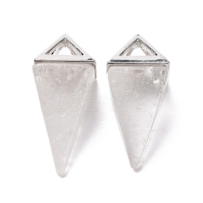 Natural Quartz Crystal Pendants G-E577-01P-05-1