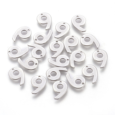 Tarnish Resistant 201 Stainless Steel Charms STAS-F175-01P-9-1