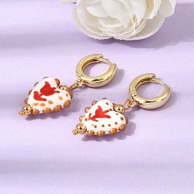 Brass Hoop Dangle Earrings KK-CBA8324-26G-1